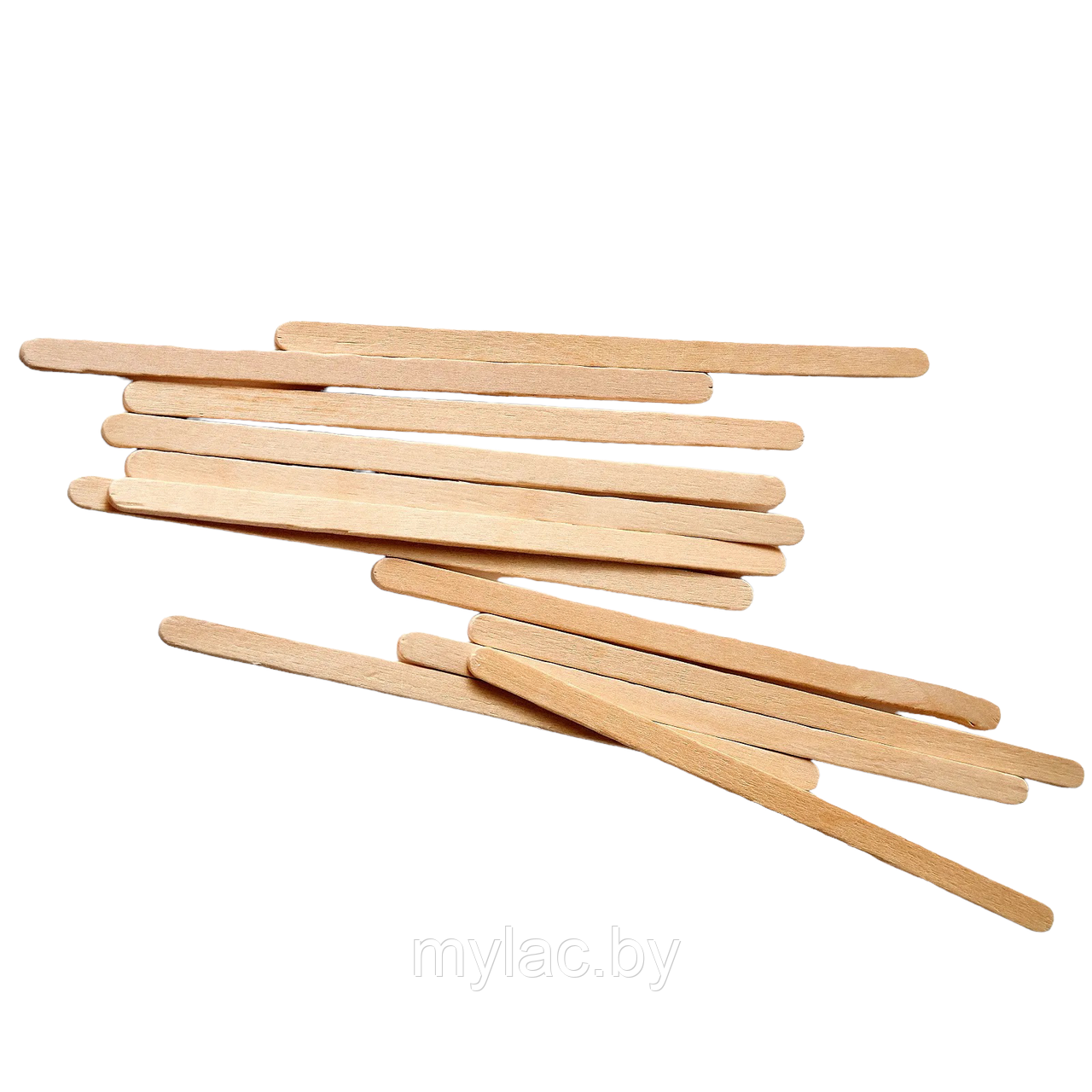 Шпатели узкие для депиляции деревянные одноразовые, Размер: 140 х 6 х 1.8 мм, 10 шт.
