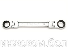 Ключ накидной  8х9мм с поворотными трещотками TOPTUL