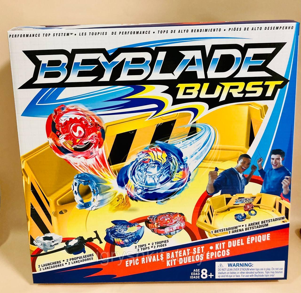 Игровой набор Бейблэйд (Beyblade) 'BATTLE SET' (большая арена + волчки) - фото 2 - id-p200546294