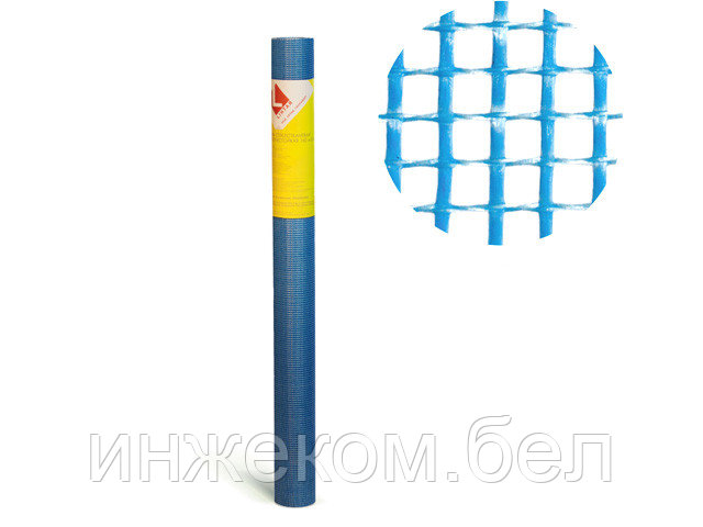 Стеклосетка штукатурная 5х5, 1мх10м, синяя, Mini (LIHTAR) - фото 1 - id-p200545268
