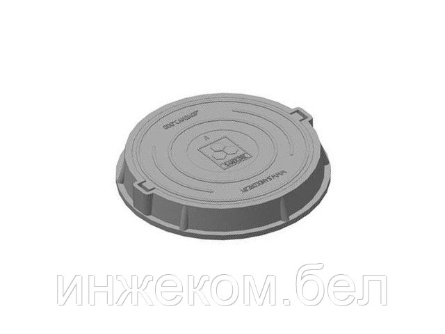 Люк тяжелый В125 (125 кН) (черный) (САНДКОР)