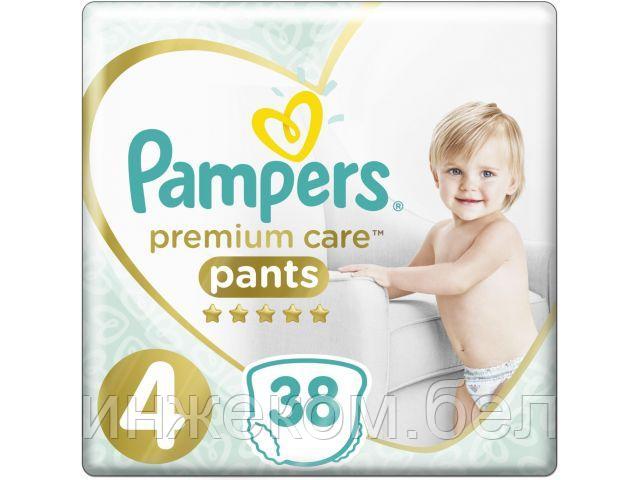 Подгузники-трусики детск. однораз. Premium Care Pants Maxi (9-15 кг) 38 шт. Pampers - фото 1 - id-p200550377