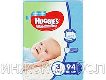 Подгузники детск. однораз. для мальчиков Ultra Comfort  3 (5-9 кг) 94 шт. Huggies