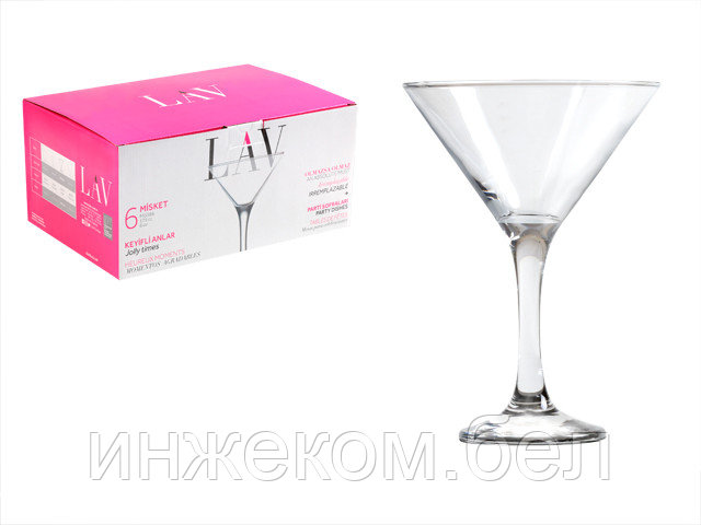 Набор бокалов для мартини, 6 шт., 175 мл, серия Misket, LAV (так же используется в HoReCa) - фото 1 - id-p200547988