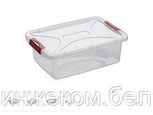 Ящик для хранения 24х34х11,5 см, 6 л, DRINA (цвета в ассортименте, подходит для хранения пищевых продуктов)