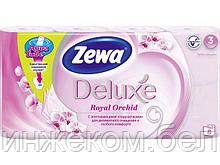 Бумага туалетная 3-х слойная Deluxe Orchid 8 рул. Zewa