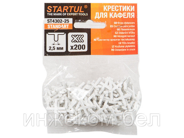 Крестики д/кафеля 5,0мм 100шт STARTUL STANDART (ST4302-50) - фото 1 - id-p200547689