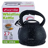 Чайник со свистком 2.7 л Kamille KM-1086, фото 7