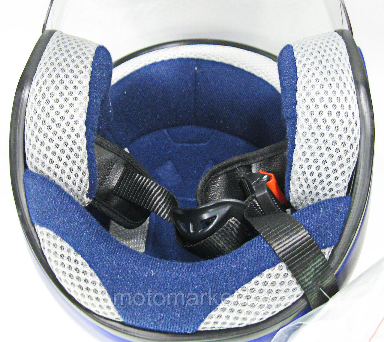 Шлем синий матовый ST-519 - фото 6 - id-p119791654