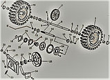 Трос привода шнека к снегоуборщику FERMER FS 164, 165 PRO, FY-C530, фото 3