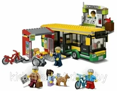 A19079 Конструктор Сити "Автобусная остановка", 377 деталей, аналог LEGO City 60154 - фото 2 - id-p200560736
