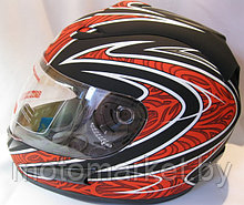 Шлем JX110 черно-красный матовый.
