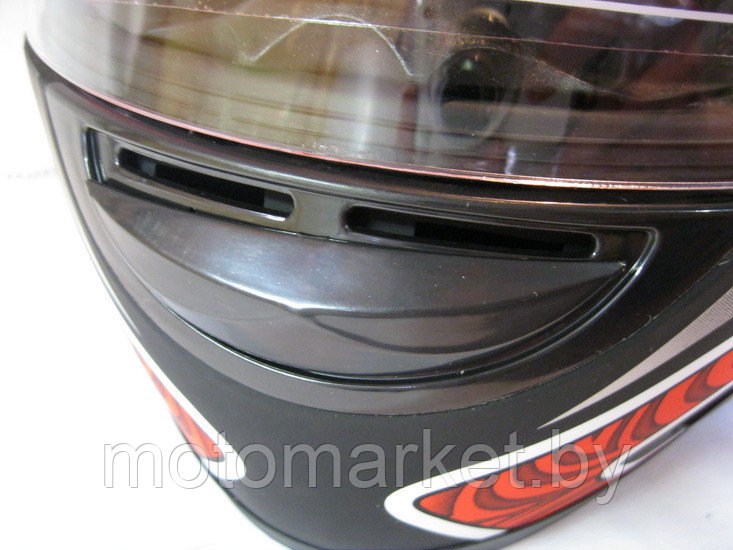 Шлем JX110 черно-красный матовый. - фото 6 - id-p11180374