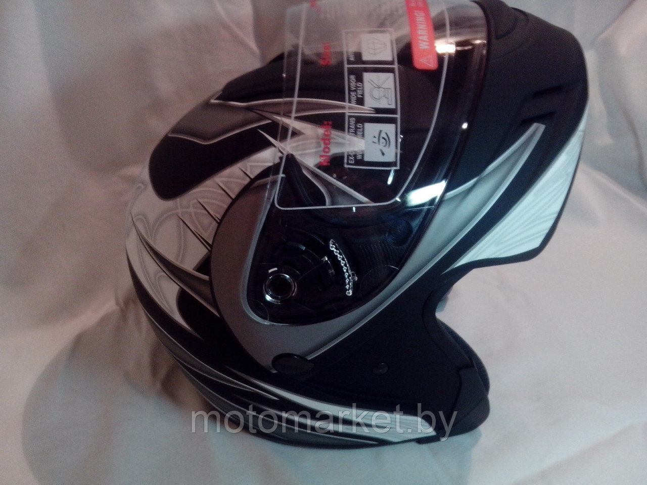 Шлем JX5005 черно-серый матовый. - фото 2 - id-p11180393