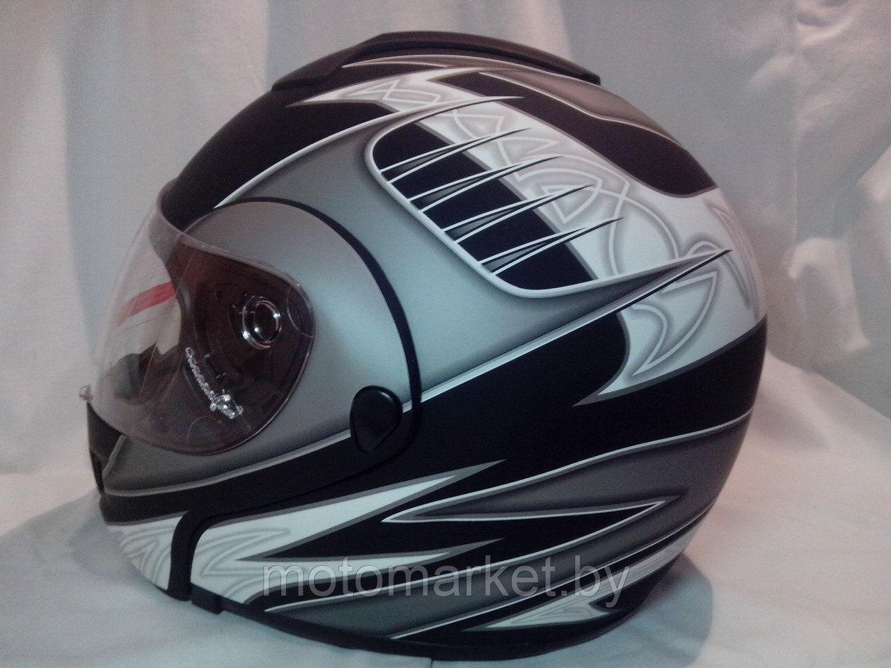 Шлем JX5005 черно-серый матовый. - фото 8 - id-p11180393