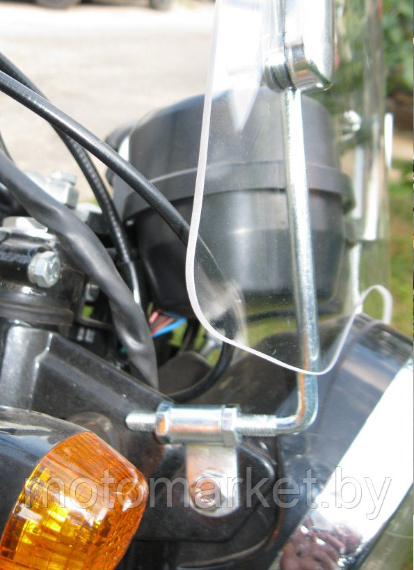 Ветровое стекло (универсальное) для скутера, мопеда. - фото 6 - id-p11180395