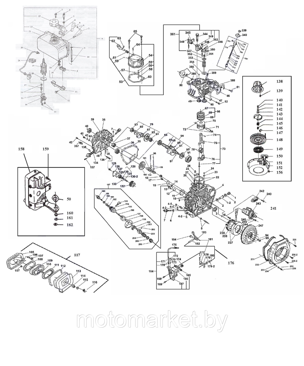 Фильтр топливный 186F к дизельному двигателю - фото 2 - id-p13669097