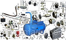 Запчасти к одноцилиндровому компрессору прямого привода №1