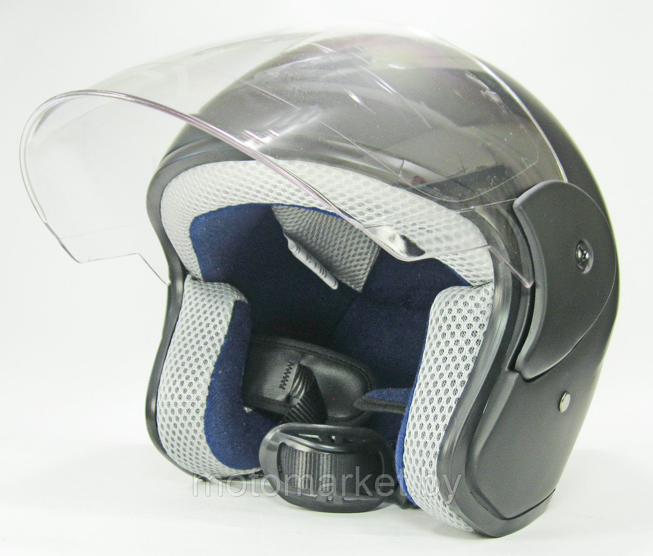 Шлем черный матовый ST-519 - фото 1 - id-p96764918