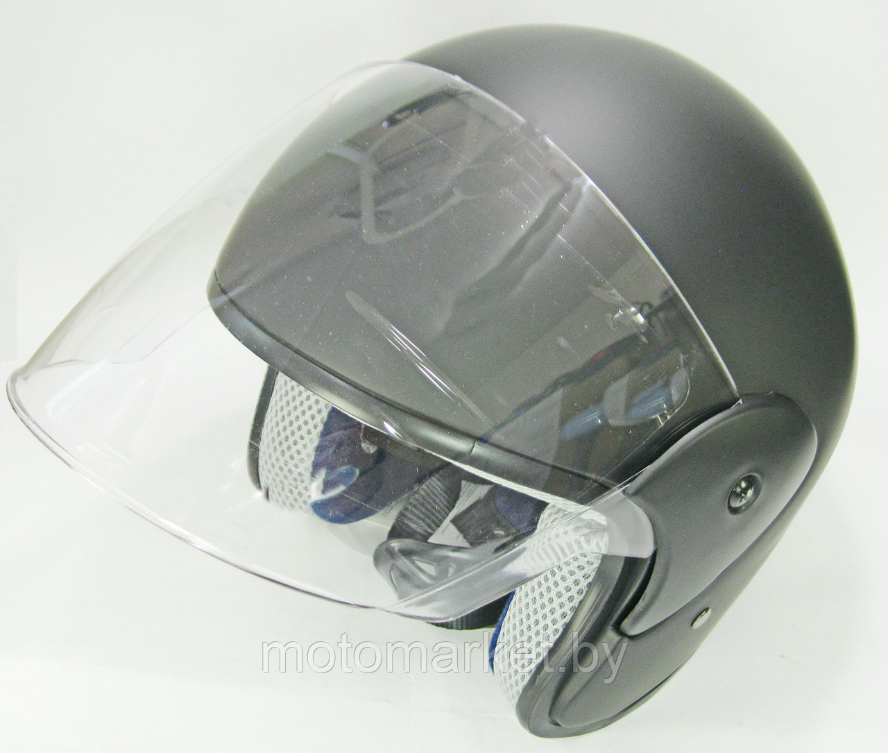 Шлем черный матовый ST-519 - фото 3 - id-p96764918