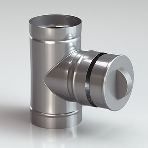 Ревизия с заглушкой из нержавеющей стали круглая БелКомин