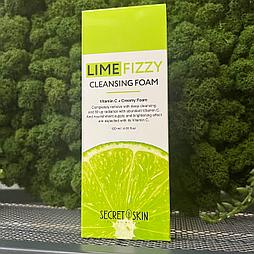 Пенка для умывания с экстрактом лайма SECRET SKIN Lime Fizzy Cleansing Foam, 120мл