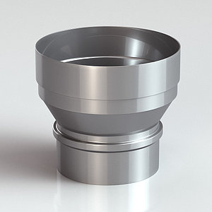 Переходник из нержавеющей стали круглый БелКомин