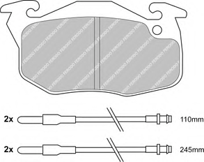 FDB729 Zigger 192 34=192 44 !колодки дисковые п.\ Peugeot 106 1.1-1.5D 91-96, Citroen Saxo 1.1-1.5D 96-02