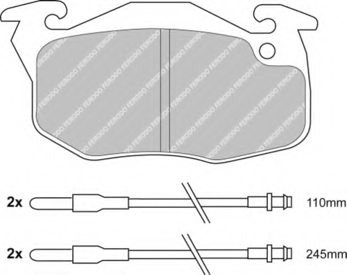 FDB729 Zigger 192 34=192 44 !колодки дисковые п.\ Peugeot 106 1.1-1.5D 91-96, Citroen Saxo 1.1-1.5D 96-02 - фото 1 - id-p200564815