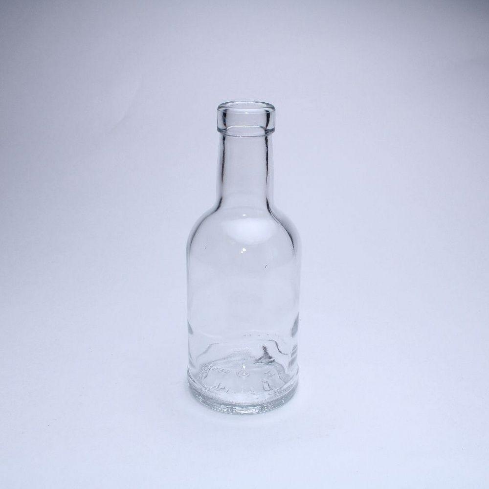 Стеклянная бутылка 0,200 л. (200 мл.) Домашняя (20*21)