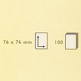 Бумага для заметок "Quick Notes", 76x76 мм, 100 листов, желтый, фото 2
