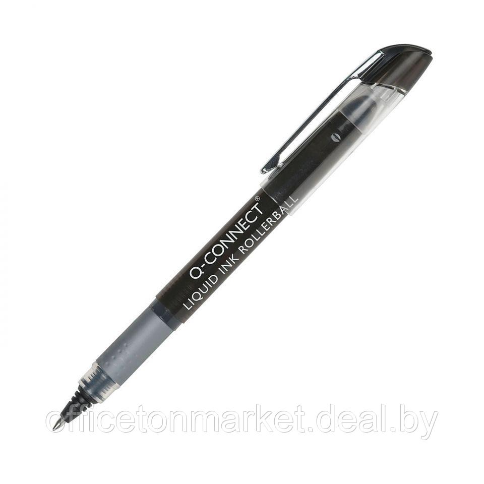 Ручка-роллер "Q-CONNECT", 0.5 мм, черный, стерж. черный - фото 1 - id-p200566675