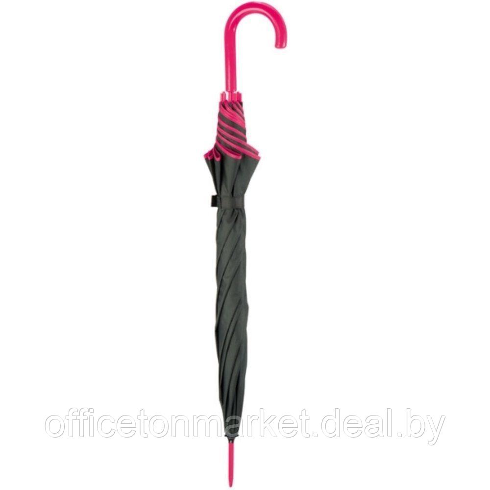 Зонт-трость "Paris", 103 см, черный, розовый - фото 2 - id-p185428384