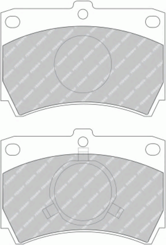 FDB487 Zigger 212 00=572143B !колодки дисковые п.\ Mazda 323 1.1-1.7D 85-89 - фото 1 - id-p200567569