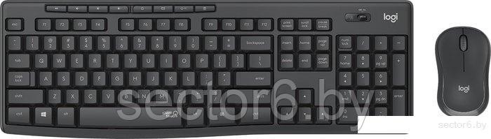 Клавиатура + мышь Logitech MK295 Silent (черный)