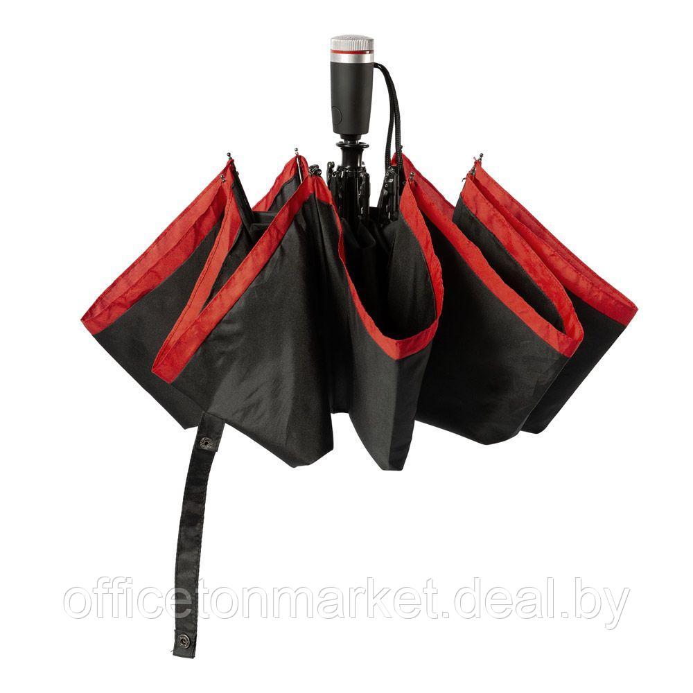 Зонт складной "Gear red", 104 см, черный, красный - фото 3 - id-p141655190