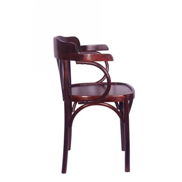 Кресло деревянное с подлокотниками Классик Люкс (КМФ 205) лакированное - фото 3 - id-p1223453