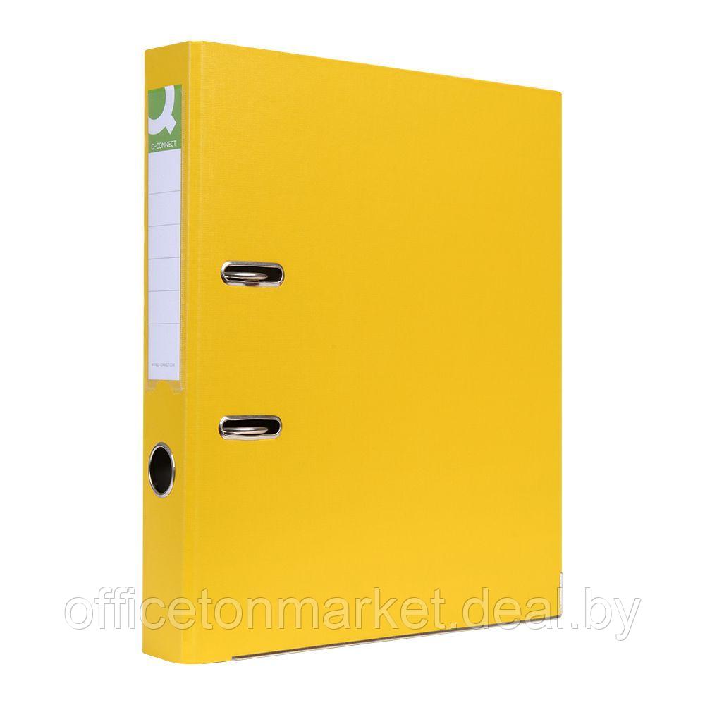 Папка-регистратор "Q-Connect ПВХ Эко", A4, 50 мм, желтый - фото 1 - id-p200566494