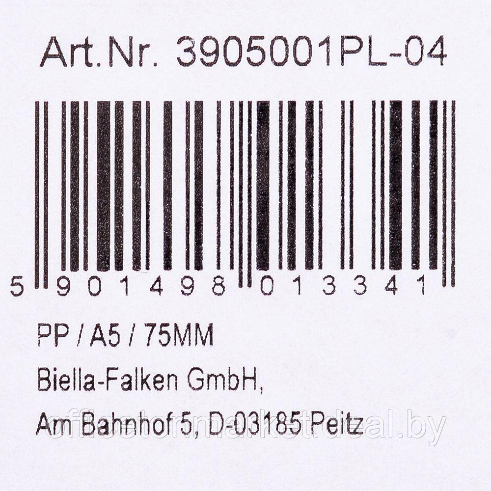 Папка-регистратор, A5, 75 мм, ПВХ ЭКО, синий - фото 4 - id-p198391297