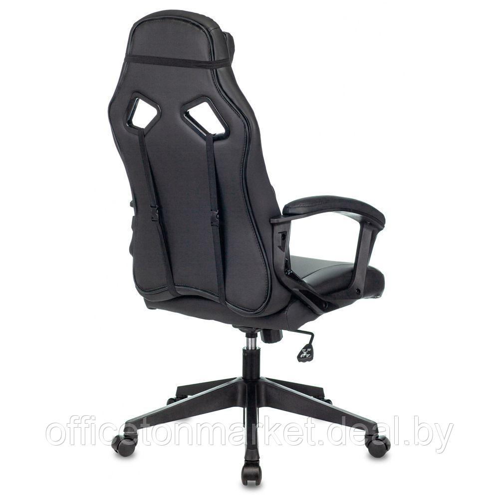 Кресло игровое "Zombie DRIVER", экокожа, пластик, черный, желтый - фото 4 - id-p200567305