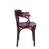 Кресло деревянное из березы с мягким сидением из текстиля Классик Люкс (КМФ 205-01) лакированное, фото 6