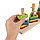 Деревянная развивающая игрушка Сортёр «Цветочки и кружочки», фото 5