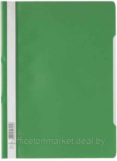 Папка-скоросшиватель с прозрачной обложкой "Durable", A4, зеленый - фото 1 - id-p200566516
