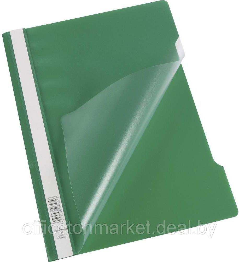 Папка-скоросшиватель с прозрачной обложкой "Durable", A4, зеленый - фото 2 - id-p200566516