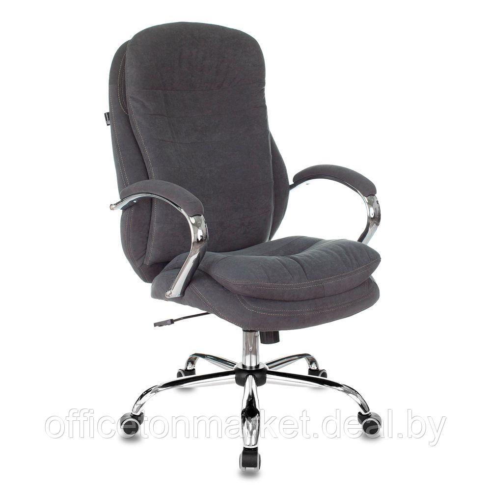 Кресло руководителя "Бюрократ T-9950SL Fabric", ткань, металл, серый - фото 1 - id-p200567279