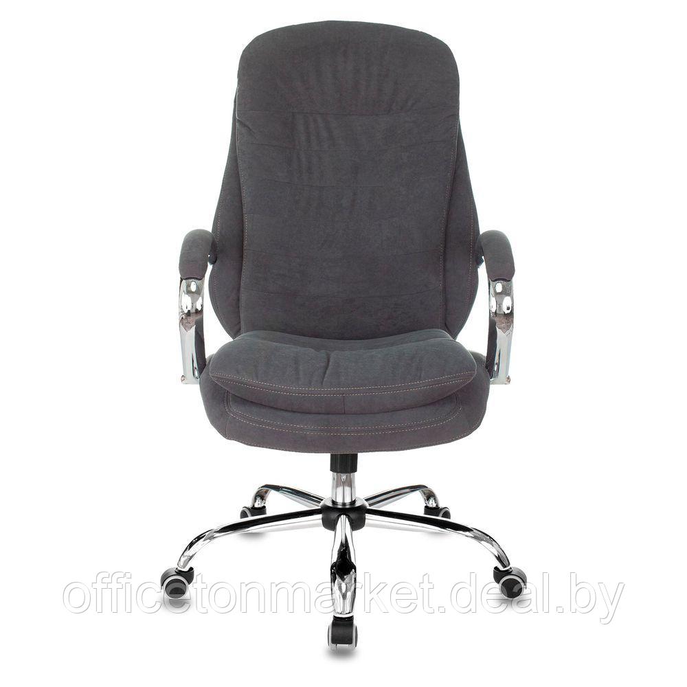 Кресло руководителя "Бюрократ T-9950SL Fabric", ткань, металл, серый - фото 2 - id-p200567279