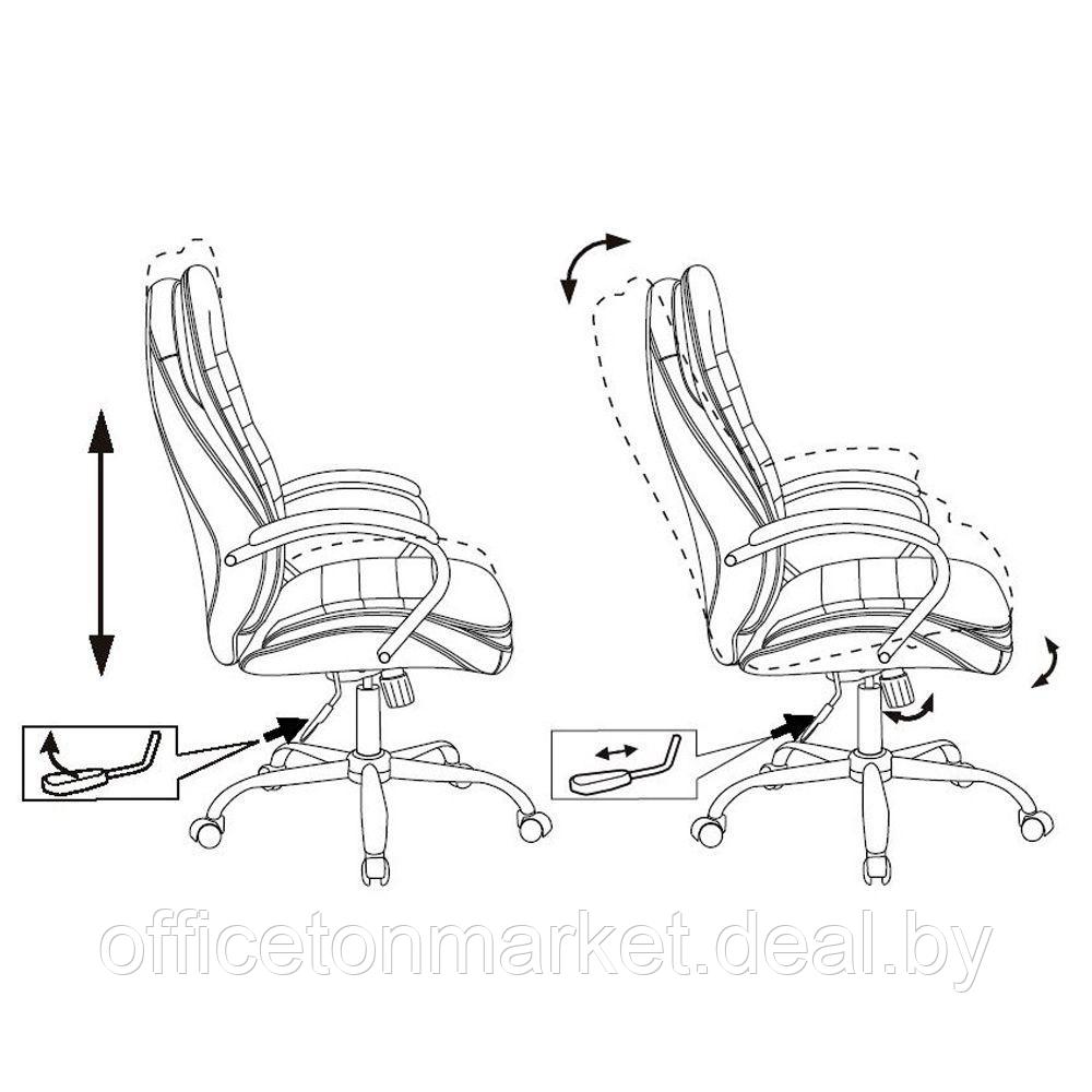Кресло руководителя "Бюрократ T-9950SL Fabric", ткань, металл, серый - фото 6 - id-p200567279