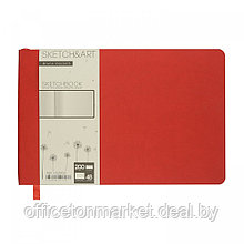 Скетчбук "Sketch&Art. Horizont", 21x14 см, 200 г/м2, 48 листов, красный