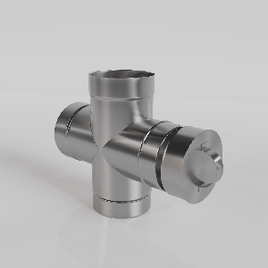 Крестовина из нержавеющей стали круглая БелКомин