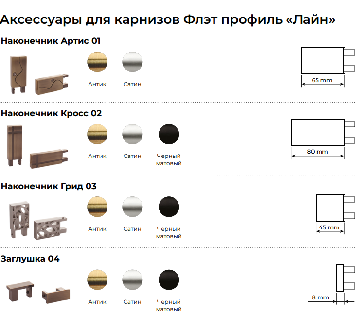 Карниз однорядный Флэт Лайн Грид ЧЕРНЫЙ МАТ 31*13*2000мм - фото 4 - id-p200568824